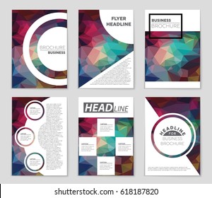 Abstract vector layout background set. For art template design, list, page, mockup brochure theme style, banner, idea, cover, booklet, print, flyer, book, blank, card, ad, sign, sheet,, a4.