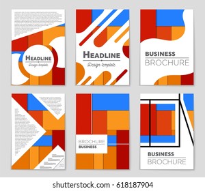 Abstract vector layout background set. For art template design, list, front page, mockup brochure theme style, banner, idea, cover, booklet, print, flyer, book, blank, card, ad, sign, sheet,, a4