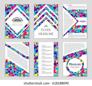 Abstract vector layout background set. For art template design, list, page, mockup brochure theme style, banner, idea, cover, booklet, print, flyer, book, blank, card, ad, sign, sheet,, a4