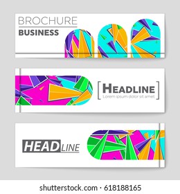 Abstract vector layout background set. For art template design, list, page, mockup brochure theme style, banner, idea, cover, booklet, print, flyer, book, blank, card, ad, sign, sheet,, a4