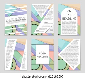 Abstract vector layout background set. For art template design, list, front page, mockup brochure theme style, banner, idea, cover, booklet, print, flyer, book, blank, card, ad, sign, sheet,, a4