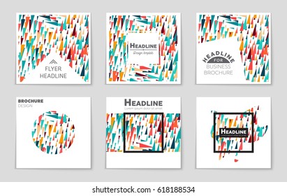 Abstract vector layout background set. For art template design, list, front page, mockup brochure theme style, banner, idea, cover, booklet, print, flyer, book, blank, card, ad, sign, sheet,, a4