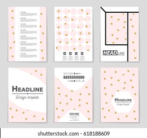 Abstract vector layout background set. For art template design, list, front page, mockup brochure theme style, banner, idea, cover, booklet, print, flyer, book, blank, card, ad, sign, sheet,, a4