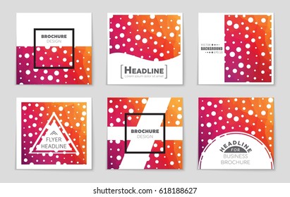 Abstract vector layout background set. For art template design, list, front page, mockup brochure theme style, banner, idea, cover, booklet, print, flyer, book, blank, card, ad, sign, sheet,, a4