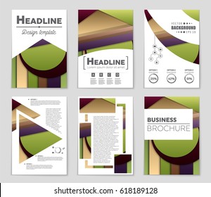 Abstract vector layout background set. For art template design, list, front page, mockup brochure theme style, banner, idea, cover, booklet, print, flyer, book, blank, card, ad, sign, sheet,, a4
