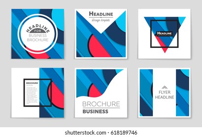 Abstract vector layout background set. For art template design, list, front page, mockup brochure theme style, banner, idea, cover, booklet, print, flyer, book, blank, card, ad, sign, sheet,, a4