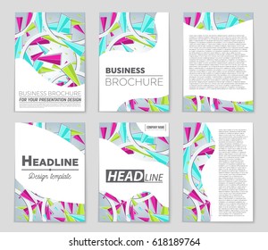 Abstract vector layout background set. For art template design, list, page, mockup brochure theme style, banner, idea, cover, booklet, print, flyer, book, blank, card, ad, sign, sheet,, a4