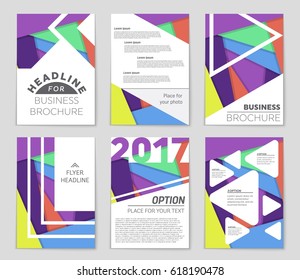 Abstract vector layout background set. For art template design, list, front page, mockup brochure theme style, banner, idea, cover, booklet, print, flyer, book, blank, card, ad, sign, sheet,, a4