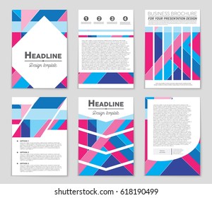 Abstract vector layout background set. For art template design, list, front page, mockup brochure theme style, banner, idea, cover, booklet, print, flyer, book, blank, card, ad, sign, sheet,, a4