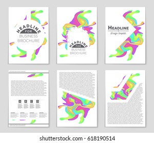 Abstract vector layout background set. For art template design, list, front page, mockup brochure theme style, banner, idea, cover, booklet, print, flyer, book, blank, card, ad, sign, sheet,, a4.
