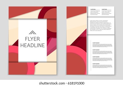 Abstract vector layout background set. For art template design, list, front page, mockup brochure theme style, banner, idea, cover, booklet, print, flyer, book, blank, card, ad, sign, sheet,, a4
