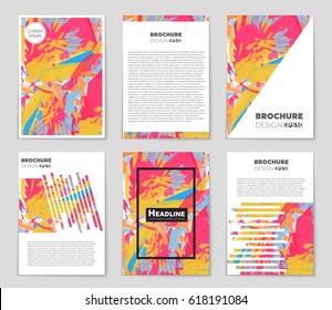 Abstract vector layout background set. For art template design, list, front page, mockup brochure theme style, banner, idea, cover, booklet, print, flyer, book, blank, card, ad, sign, sheet,, a4.