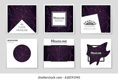 Abstract vector layout background set. For art template design, list, front page, mockup brochure theme style, banner, idea, cover, booklet, print, flyer, book, blank, card, ad, sign, sheet,, a4