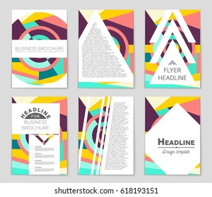 Abstract vector layout background set. For art template design, list, front page, mockup brochure theme style, banner, idea, cover, booklet, print, flyer, book, blank, card, ad, sign, sheet,, a4