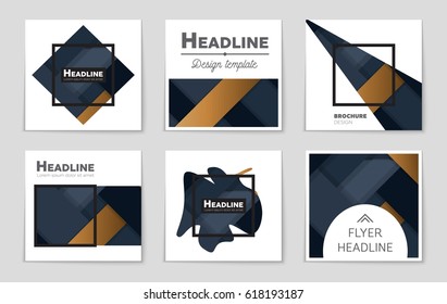 Abstract vector layout background set. For art template design, list, front page, mockup brochure theme style, banner, idea, cover, booklet, print, flyer, book, blank, card, ad, sign, sheet,, a4