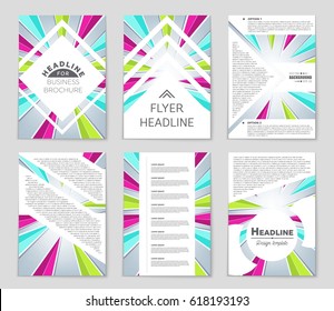 Abstract vector layout background set. For art template design, list, page, mockup brochure theme style, banner, idea, cover, booklet, print, flyer, book, blank, card, ad, sign, sheet,, a4