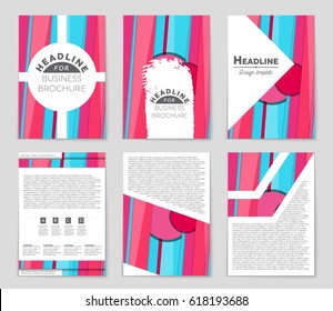 Abstract vector layout background set. For art template design, list, front page, mockup brochure theme style, banner, idea, cover, booklet, print, flyer, book, blank, card, ad, sign, sheet,, a4