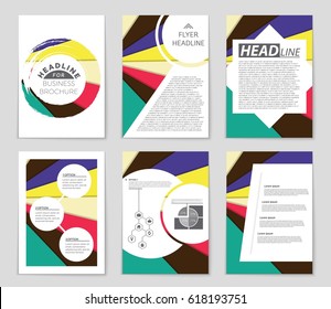 Abstract vector layout background set. For art template design, list, front page, mockup brochure theme style, banner, idea, cover, booklet, print, flyer, book, blank, card, ad, sign, sheet,, a4