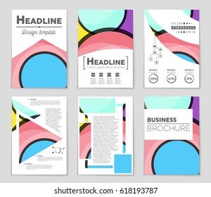 Abstract vector layout background set. For art template design, list, front page, mockup brochure theme style, banner, idea, cover, booklet, print, flyer, book, blank, card, ad, sign, sheet,, a4