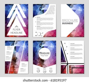 Abstract vector layout background set. For art template design, list, page, mockup brochure theme style, banner, idea, cover, booklet, print, flyer, book, blank, card, ad, sign, sheet,, a4.