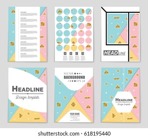 Abstract vector layout background set. For art template design, list, front page, mockup brochure theme style, banner, idea, cover, booklet, print, flyer, book, blank, card, ad, sign, sheet,, a4