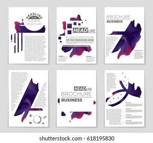 Abstract vector layout background set. For art template design, list, front page, mockup brochure theme style, banner, idea, cover, booklet, print, flyer, book, blank, card, ad, sign, sheet,, a4.