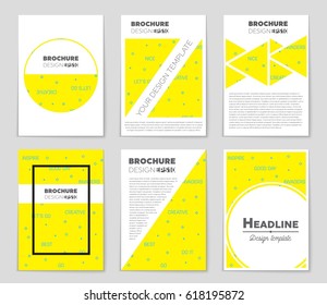 Abstract vector layout background set. For art template design, list, front page, mockup brochure theme style, banner, idea, cover, booklet, print, flyer, book, blank, card, ad, sign, sheet,, a4