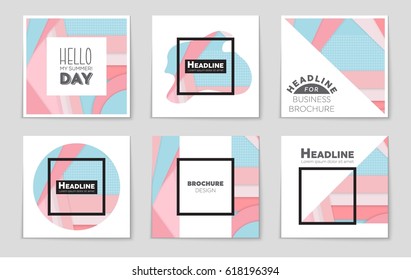 Abstract vector layout background set. For art template design, list, front page, mockup brochure theme style, banner, idea, cover, booklet, print, flyer, book, blank, card, ad, sign, sheet,, a4