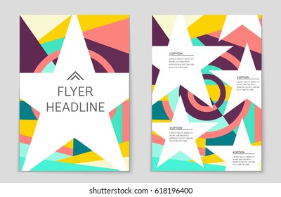 Abstract vector layout background set. For art template design, list, front page, mockup brochure theme style, banner, idea, cover, booklet, print, flyer, book, blank, card, ad, sign, sheet,, a4