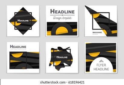 Abstract vector layout background set. For art template design, list, front page, mockup brochure theme style, banner, idea, cover, booklet, print, flyer, book, blank, card, ad, sign, sheet,, a4