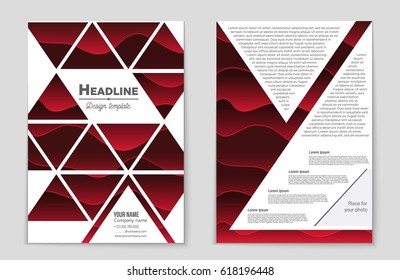 Abstract vector layout background set. For art template design, list, page, mockup brochure theme style, banner, idea, cover, booklet, print, flyer, book, blank, card, ad, sign, sheet,, a4.
