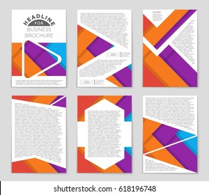 Abstract vector layout background set. For art template design, list, front page, mockup brochure theme style, banner, idea, cover, booklet, print, flyer, book, blank, card, ad, sign, sheet,, a4