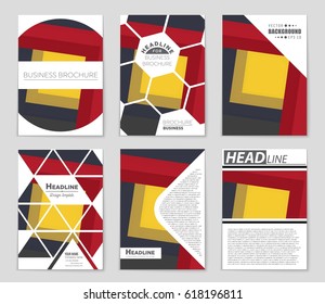 Abstract vector layout background set. For art template design, list, front page, mockup brochure theme style, banner, idea, cover, booklet, print, flyer, book, blank, card, ad, sign, sheet,, a4