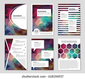 Abstract vector layout background set. For art template design, list, page, mockup brochure theme style, banner, idea, cover, booklet, print, flyer, book, blank, card, ad, sign, sheet,, a4.