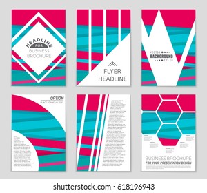 Abstract vector layout background set. For art template design, list, front page, mockup brochure theme style, banner, idea, cover, booklet, print, flyer, book, blank, card, ad, sign, sheet,, a4