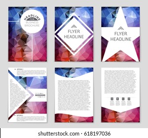 Abstract vector layout background set. For art template design, list, page, mockup brochure theme style, banner, idea, cover, booklet, print, flyer, book, blank, card, ad, sign, sheet,, a4.
