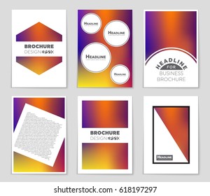 Abstract vector layout background set. For art template design, list, page, mockup brochure theme style, banner, idea, cover, booklet, print, flyer, book, blank, card, ad, sign, sheet,, a4