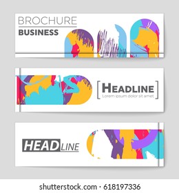 Abstract vector layout background set. For art template design, list, front page, mockup brochure theme style, banner, idea, cover, booklet, print, flyer, book, blank, card, ad, sign, sheet,, a4