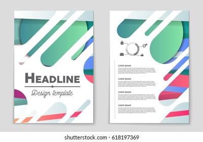 Abstract vector layout background set. For art template design, list, front page, mockup brochure theme style, banner, idea, cover, booklet, print, flyer, book, blank, card, ad, sign, sheet,, a4