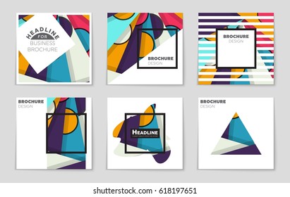 Abstract vector layout background set. For art template design, list, front page, mockup brochure theme style, banner, idea, cover, booklet, print, flyer, book, blank, card, ad, sign, sheet,, a4