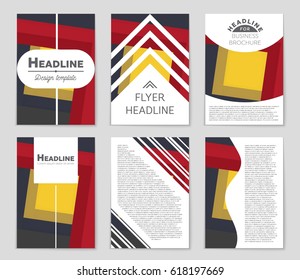 Abstract vector layout background set. For art template design, list, front page, mockup brochure theme style, banner, idea, cover, booklet, print, flyer, book, blank, card, ad, sign, sheet,, a4