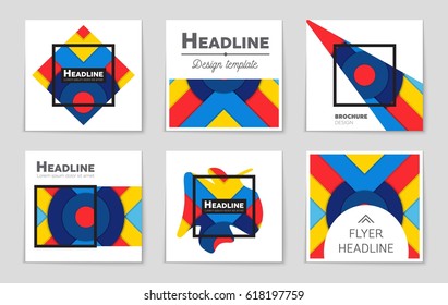 Abstract vector layout background set. For art template design, list, front page, mockup brochure theme style, banner, idea, cover, booklet, print, flyer, book, blank, card, ad, sign, sheet,, a4