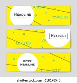 Abstract vector layout background set. For art template design, list, front page, mockup brochure theme style, banner, idea, cover, booklet, print, flyer, book, blank, card, ad, sign, sheet,, a4