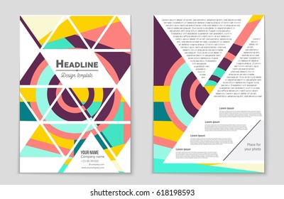Abstract vector layout background set. For art template design, list, front page, mockup brochure theme style, banner, idea, cover, booklet, print, flyer, book, blank, card, ad, sign, sheet,, a4