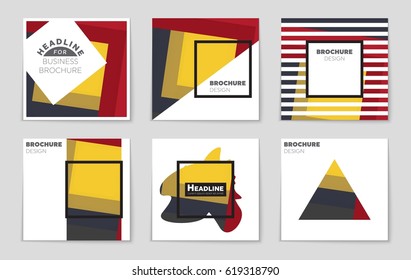 Abstract vector layout background set. For art template design, list, front page, mockup brochure theme style, banner, idea, cover, booklet, print, flyer, book, blank, card, ad, sign, sheet,, a4