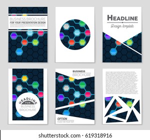 Abstract vector layout background set. For art template design, list, page, mockup brochure theme style, banner, idea, cover, booklet, print, flyer, book, blank, card, ad, sign, sheet,, a4.