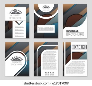 Abstract vector layout background set. For art template design, list, front page, mockup brochure theme style, banner, idea, cover, booklet, print, flyer, book, blank, card, ad, sign, sheet,, a4