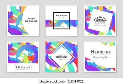 Abstract vector layout background set. For art template design, list, front page, mockup brochure theme style, banner, idea, cover, booklet, print, flyer, book, blank, card, ad, sign, sheet,, a4.