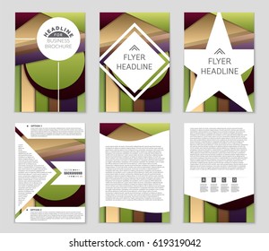 Abstract vector layout background set. For art template design, list, front page, mockup brochure theme style, banner, idea, cover, booklet, print, flyer, book, blank, card, ad, sign, sheet,, a4