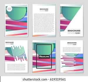 Abstract vector layout background set. For art template design, list, front page, mockup brochure theme style, banner, idea, cover, booklet, print, flyer, book, blank, card, ad, sign, sheet,, a4